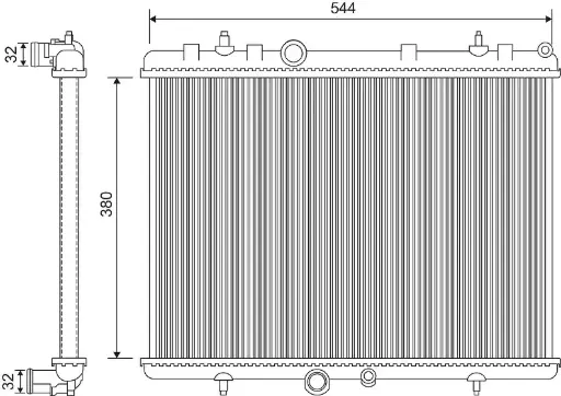 [734338] Radiador motor Peugeot 5008